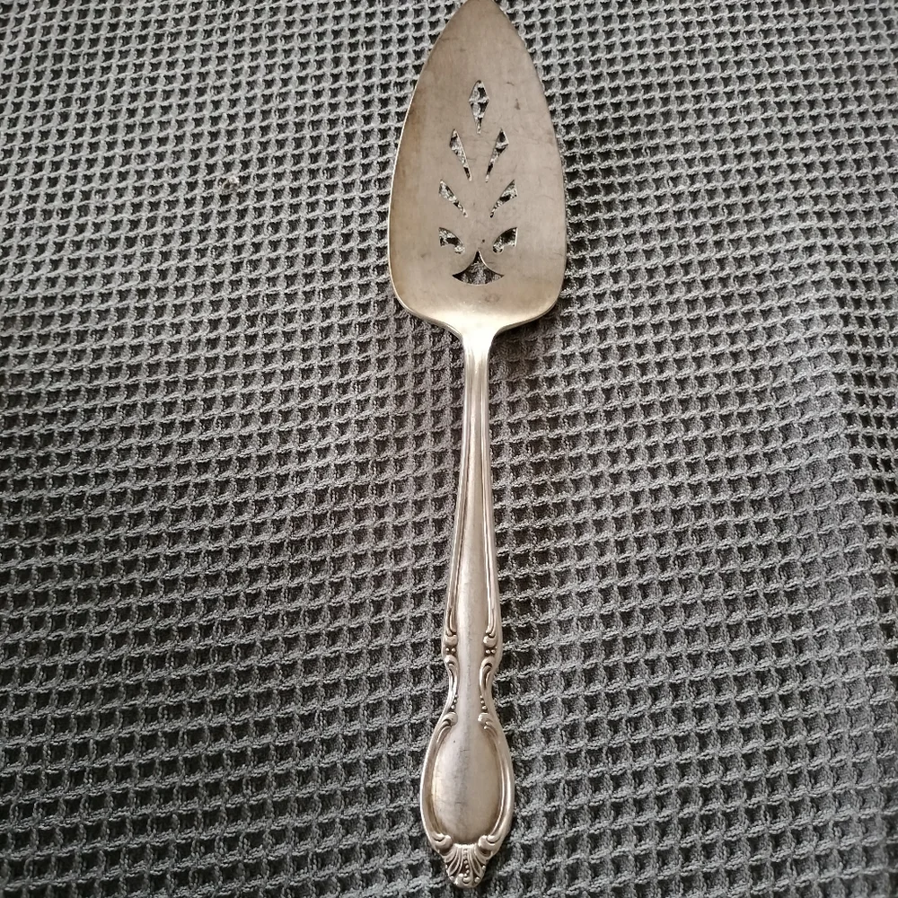 William Rogers Vintage Silverplated 1 Pie Server 2 Spoons Wild Rose Oneida